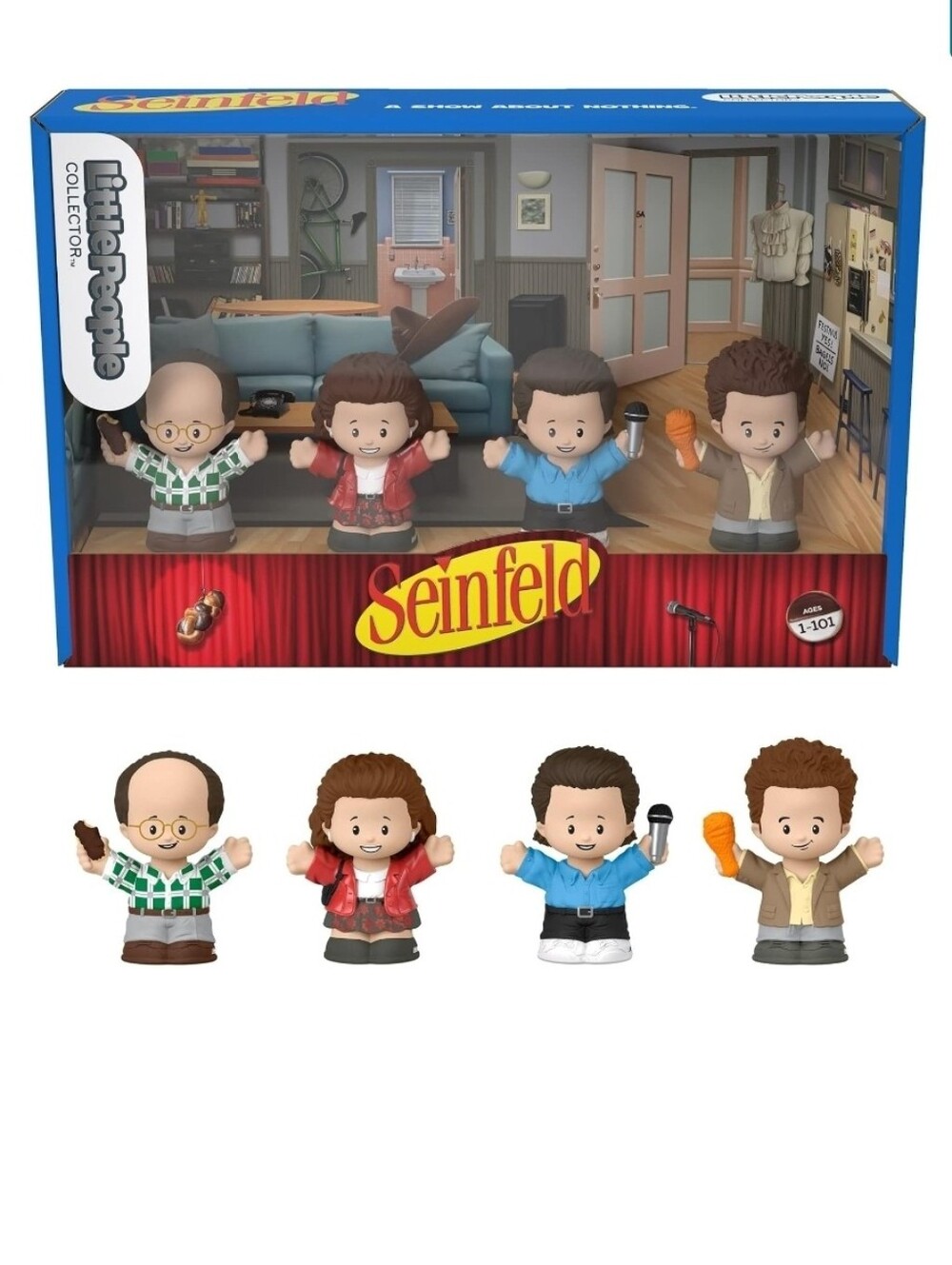 Seinfeld Collectible Vinyl Figure Set - Four Characters
